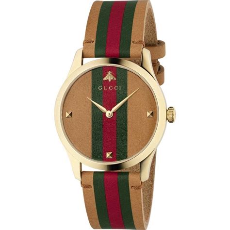 gucci house web stripe center dial white|GUCCI .